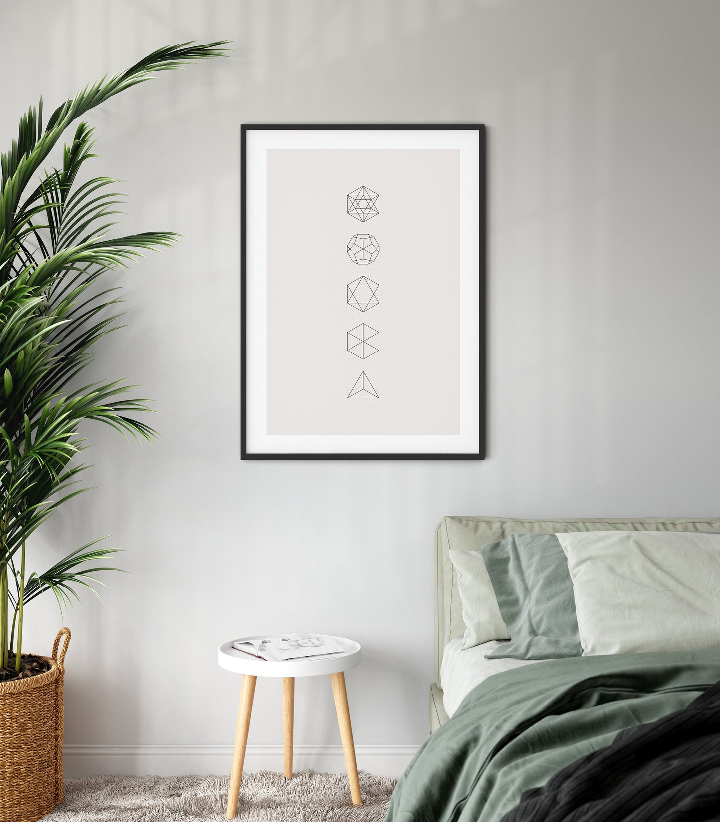 platonic solids poster